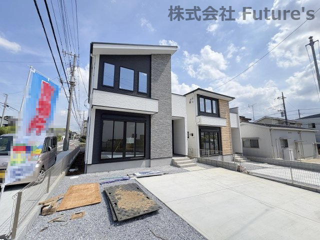 流山市加5丁目　新築戸建　全2棟　1号棟の外観|流山北小学校まで徒歩7分の好立地