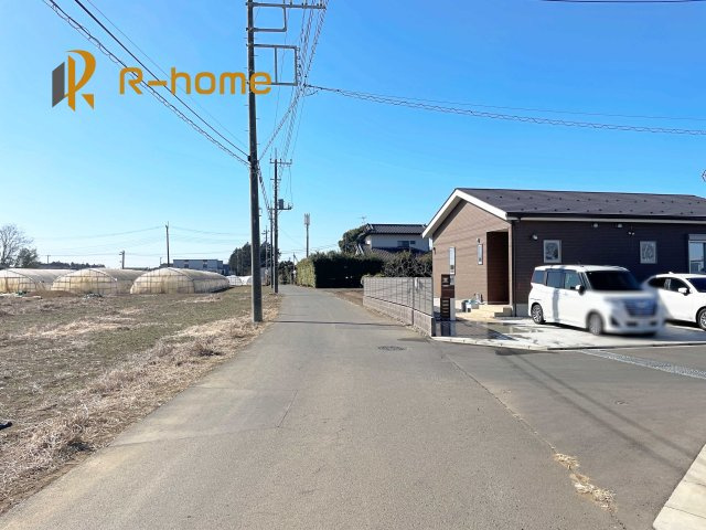 鉾田市舟木1期　新築戸建て　1号棟の前面道路含む現地写真|周辺環境も併せて案内致します♪
ぜひ現地へお越しください♪