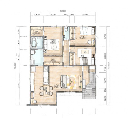 ガーデンアレイ丸亀市津森②の間取り