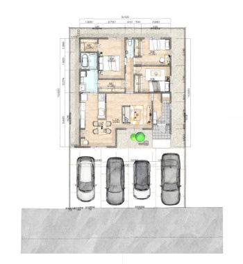 ガーデンアレイ丸亀市津森②の土地図|配置図