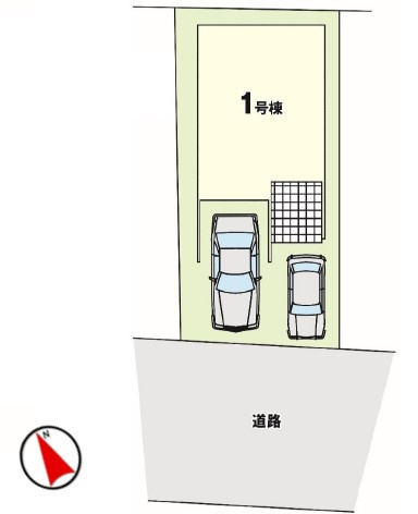 熱田区伝馬2期　新築戸建の区画図|区画図