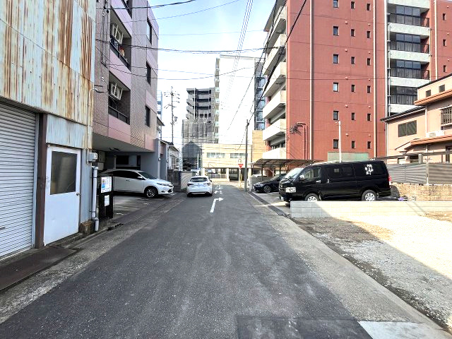 熱田区伝馬2期　新築戸建の前面道路含む現地写真|前面道路