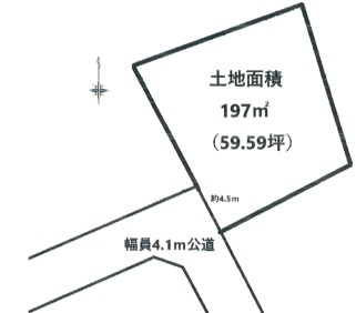 日の出町平井　売地の土地図