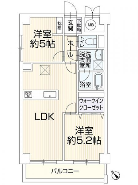 福岡市博多区南本町２丁目の中古マンション|間取り 