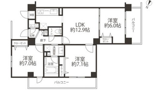 【間取り】 | インターハイム東川口プレディエンス
