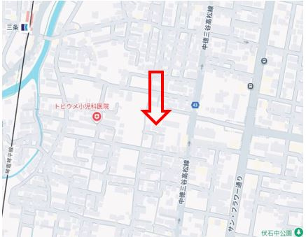 高松市伏石町　売地の地図