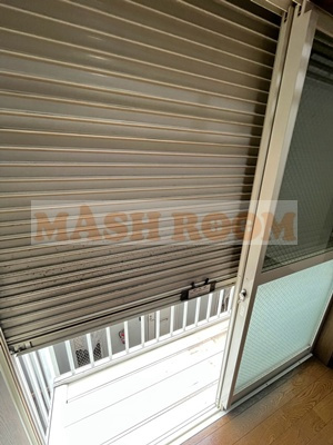 杉並区天沼１丁目のアパートのバルコニー