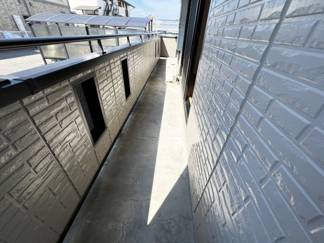 ディアコート札場 A棟のバルコニー