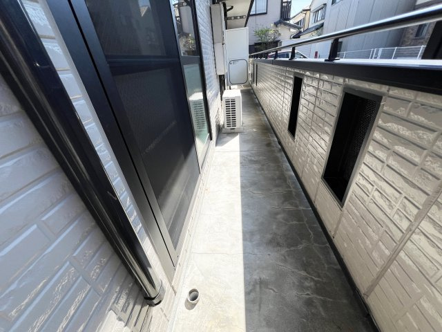 ディアコート札場 A棟のバルコニー