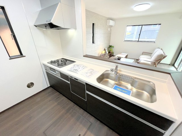 あきる野市草花の新築一戸建のキッチン|2025年2月撮影