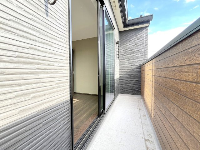 あきる野市草花の新築一戸建のバルコニー|2025年2月撮影