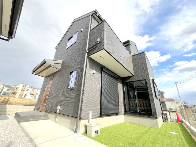 あきる野市草花の新築一戸建の外観|2025年2月撮影