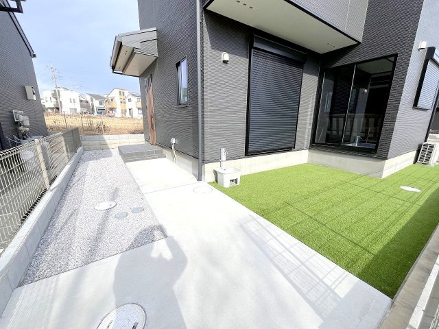 あきる野市草花の新築一戸建の外観|2025年2月撮影