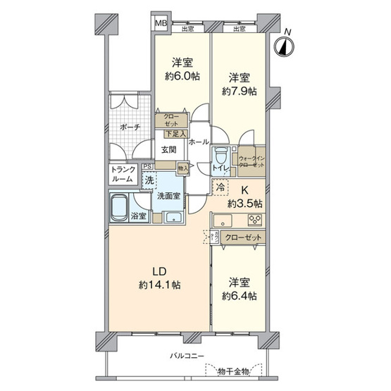 【間取り】 | アンピール空港西☆仲介手数料無料☆