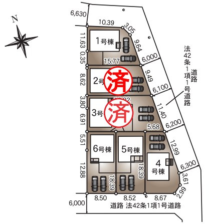 耐震+制震の家 新涯町4丁目：住宅性能取得物件：4号棟の区画図|★先着順販売受付開始！
◎耐震+制震の家 新涯町4丁目：住宅性能取得物件：4号棟
◎住宅性能評価取得物件
◎価格への挑戦と性能にもこだわった家
◎新涯小学校まで徒歩16分
◎現地見学随時対応！