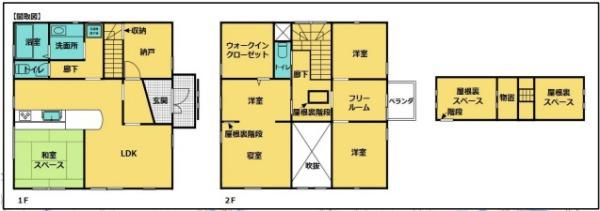 和歌山市谷　中古戸建の間取り