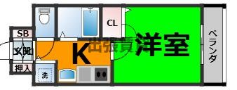 仲介手数料０円！プレサンス泉セントマークの間取り