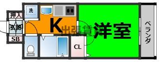 仲介手数料０円！プレサンス泉セントマークの間取り