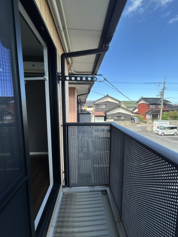 サングリーンB棟のバルコニー