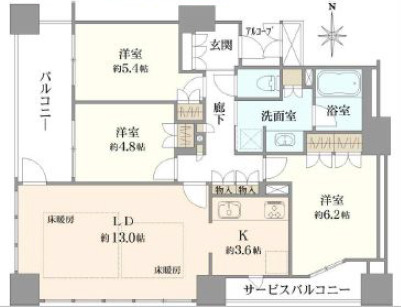 【間取り】 | クラッシィタワー南船場