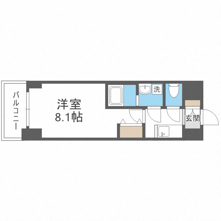 S-RESIDENCE阿波座WESTの間取り