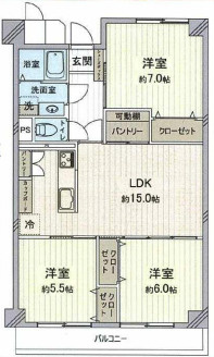 【間取り】 | 新大阪ファイナンスC棟