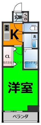 仲介手数料０円！S-RESIDENCE庄内通Northの間取り