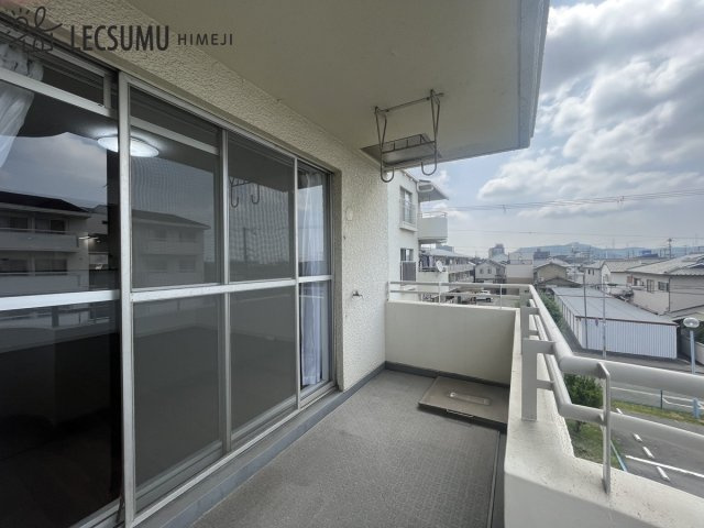 第二恵美酒マンションのバルコニー