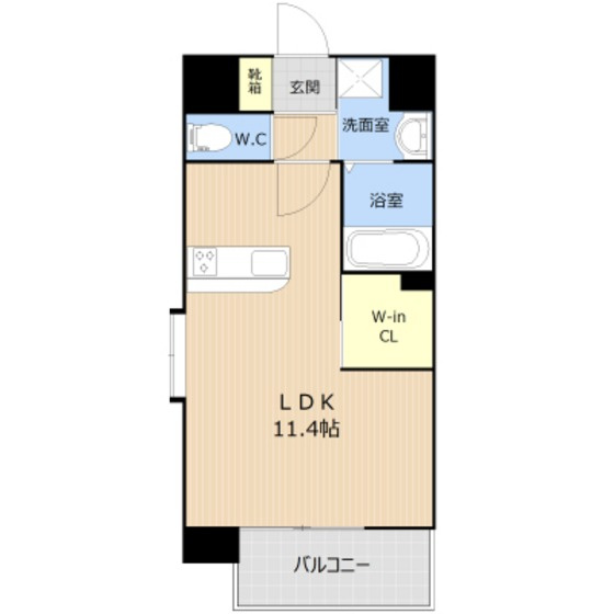 熊本市中央区南熊本３丁目の賃貸マンションの間取り