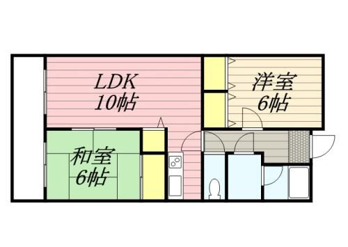 ハイツサンリバーⅤの間取り
