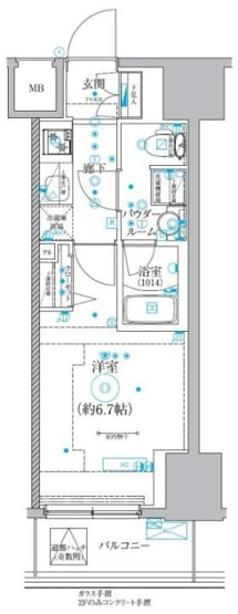 【間取り】 | クオリタス品川南 | 間取り図