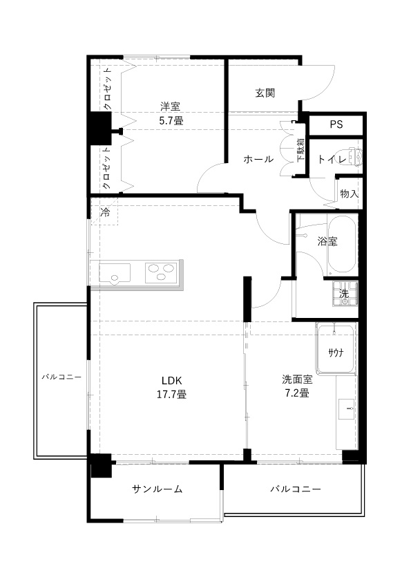 THE TERRACEの間取り