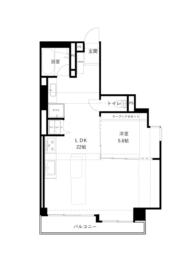 プレミアム金沢駅西の間取り