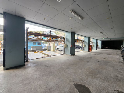 【駐車場】 | エバーグリーン牛田 | 機械式駐車場　※駐車場空区画：機械式駐車場（月額12,000円）数台空き有（令和7年1月現在）※詳細はお問い合わせください。