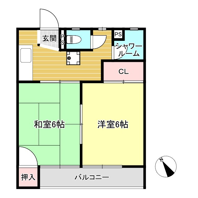 コーポ華の間取り