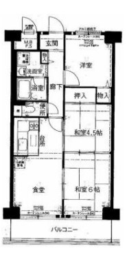 【間取り】 | ネオコーポ大阪城公園二号棟