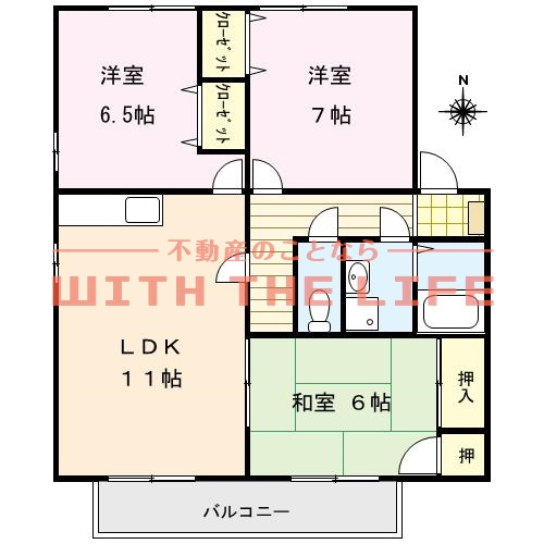 パークアベニュー【10,000円キャッシュバック対象物件】の間取り|間取り図です