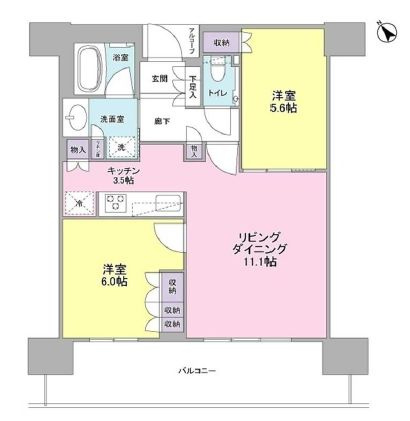 ザ・パークハウス中之島タワーの間取り