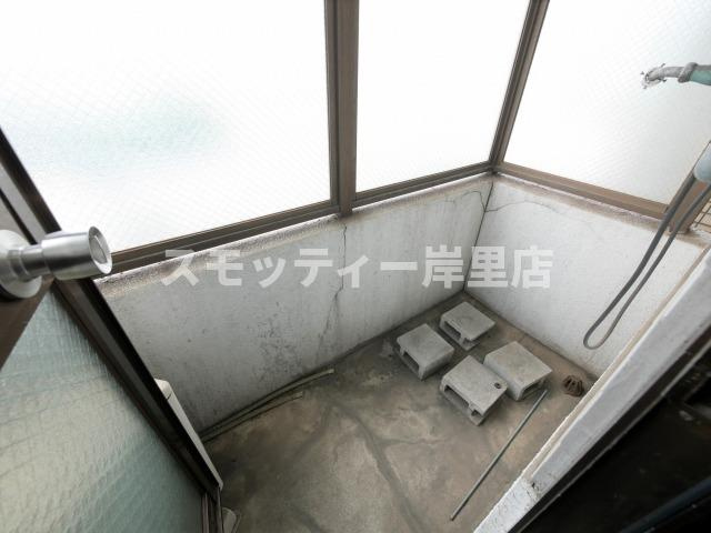 リヴァー住之江Ａ・B棟のバルコニー