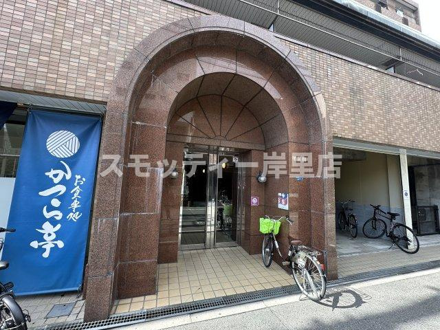 明星館のエントランス