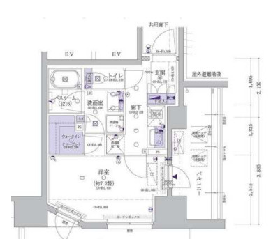 オープンレジデンシア名古屋駅THE COURTの間取り