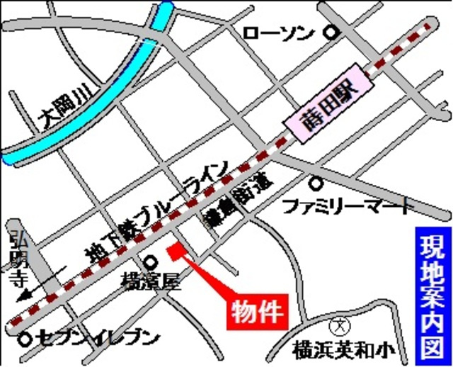ボナール・シュウの地図|便利な駅徒歩３分　駅まで平坦