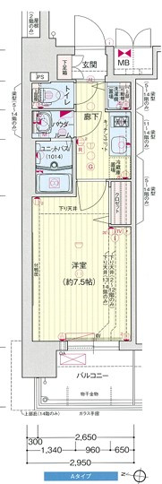 プレサンス大須観音の間取り