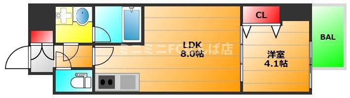 エスリードレジデンス大阪谷町ザ・マークスの間取り|現状有姿