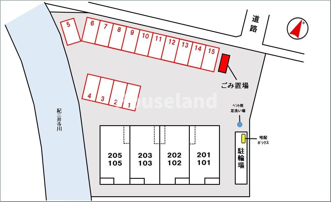 カーサ・エストＫの駐車場