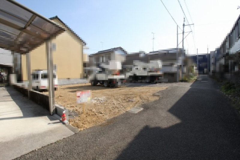八反町　建築条件なし　売土地の外観