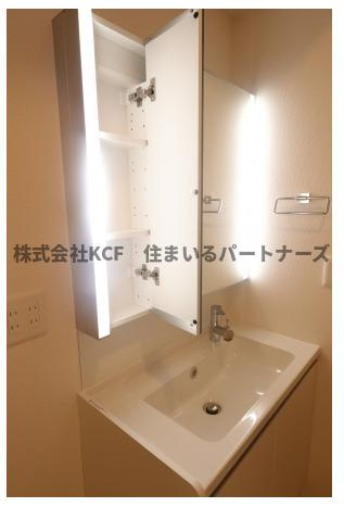 パークハイム上津の洗面所|忙しい朝には欠かせない洗面所です
