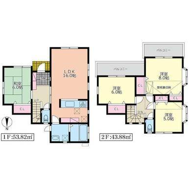 【間取り】 | 藤沢市宮原　中古戸建