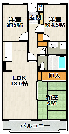 メゾン・ローズ・アベニューの間取り