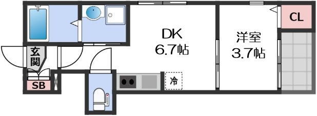 【間取り】 | ブランテール深江橋